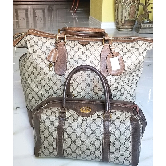 Auth Vintage Gucci train case and Boston handbag Set - Picture 3 of 16